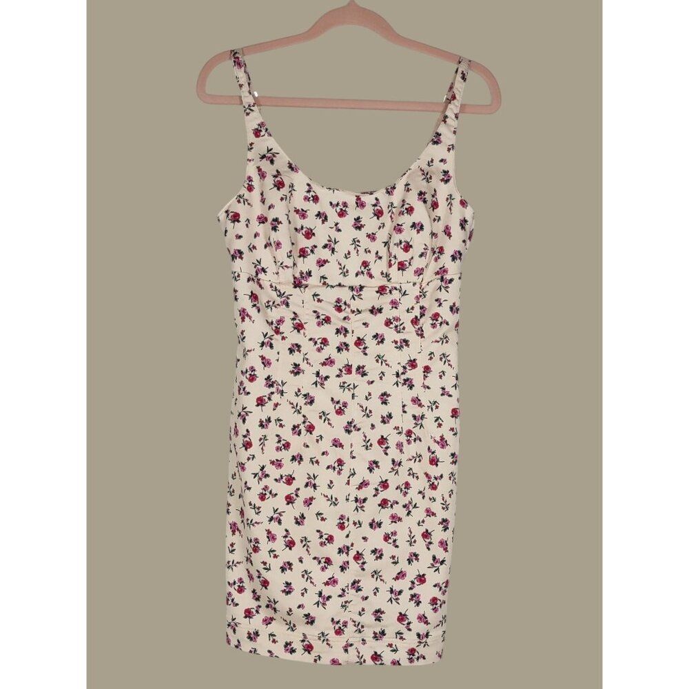 No Boundaries Floral Print Sleeveless Mini Dress W/ Zipper Size XS Junior